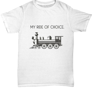 Meine Fahrt der Wahl ZUG T-SHIRT - Zug Shirts, Zug T-shirts, Zug-Liebhaber Geschenke, Zug-Liebhaber-Shirt, Geschenk für Zugliebhaber, Eisenbahn Shirts