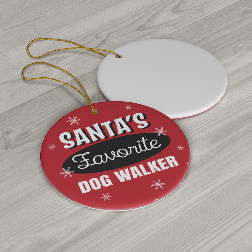 Dog walker ornament sales