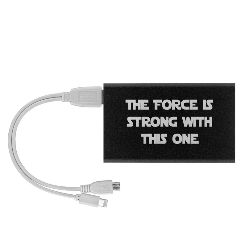 Best Star Wars Gift Ideas featured by top US Disney blogger, Marcie and the Mouse: The Force Is Strong With This One Power Bank 4000mAh Apple image 0
