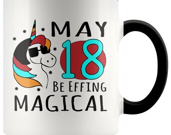 EFFING MAGICAL 18 Unicorn Birthday Mug - Happy 18th, 18th Birthday Gift For Her, 18th Birthday Gift For Him, Funny 18th Birthday Mug, 18