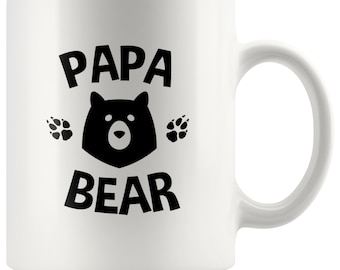 Papa Bear Coffee Mug - Dad Mug, Papa Bear Mug, New Dad Gift, Gift for Dad, Family Mugs, Father's Day