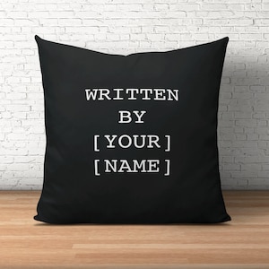 Manusförfattarpresenter för män och kvinnor, manusförfattarpresent, skriven av en personlig kudde, filmförfattare, manusförfattande, dramatikerpresent, filmskola
