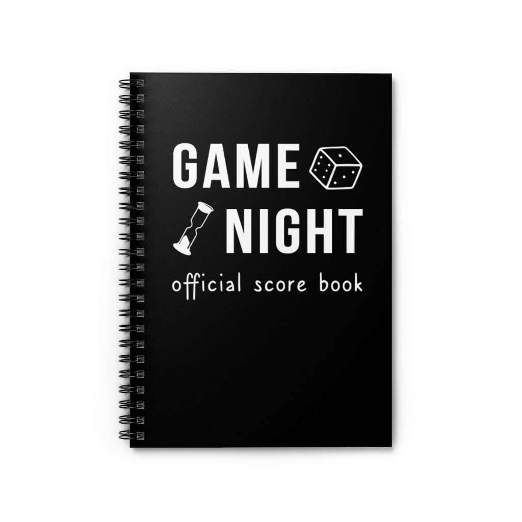 Game Night Score Keeping Notebook, Board Game Lover Gift, Board Game Record Keeping, Gift For Board Game Lover, Cool Housewarming Gift, Game