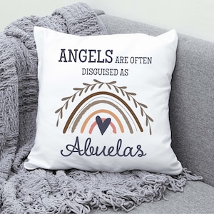 Abuela Gift, Abuela Mothers Day, Gift for Abuela, Angels Are Often Disguised As Abuelas, Abuela Pillow, Abuela Birthday, Abuela Christmas