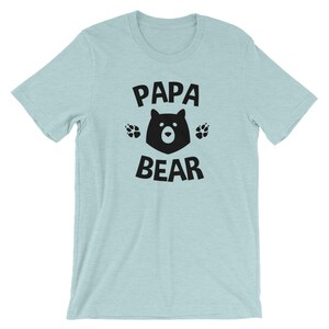 T-shirt à manches courtes papa ours - chemise papa ours, chemise papa, chemise nouveau papa, t-shirt père, chemises de famille assorties, fête des pères