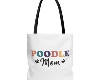 Regalo per mamma barboncino, borsa tote per barboncino, regalo per mamma barboncino, regalo per amante dei barboncini, regali per donne con barboncino, Natale per mamma barboncino, regali per mamma cane