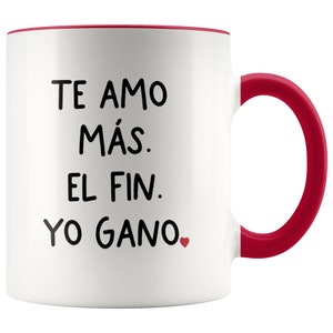 Te Amo Màs Taza, Regalo para mi novia, Regalo para mi novio, Regalo para mi esposa, Regalo para mi esposo, regalo de aniversario, Valentin