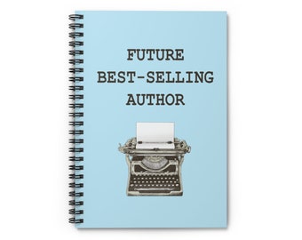 Schriftsteller Geschenk, Schriftsteller Notizbuch, Geschenk für Schriftsteller, zukünftiges meistverkauftes Autor Notizbuch, Autor Geschenk, Motivationsgeschenk, Weihnachten, Geburtstagsgeschenk