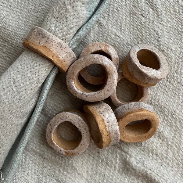 Ceramic napkin ring holders