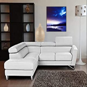 Digitale Landschaft, AI Art Downlord, Natürliche Szene Wandkunst, Wohnzimmer Wandkunst,