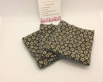 Washable make-up remover wipes x3