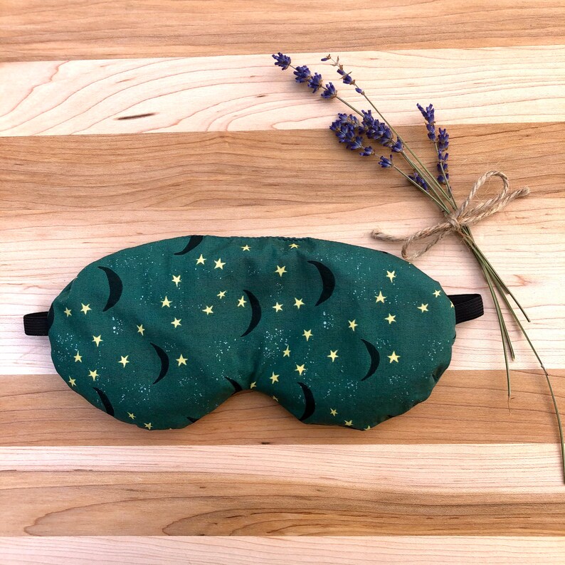 Weighted Eye Mask Organic Flax Seed & Lavender Sleep Mask Etsy