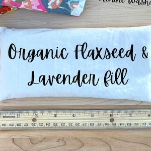 Eye Pillow, INNER LINER ONLY, Organic Flaxseed & Lavender, Scented or Unscented, Fits Inside Peacemaker Studio Cover, 5 oz Weighted Pillow