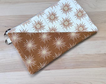 Gesteppte Baumwolle Stiftebeutel Kulturbeutel Kosmetiktasche Reise Clutch Make-up Handmade Geschenk Muttertag Nach Maß auf Bestellung angefertigt
