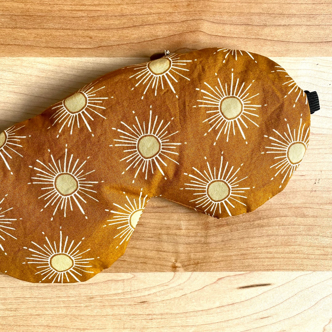 Weighted Eye Mask, Organic Flaxseed & Lavender, Sleep Mask, Removable