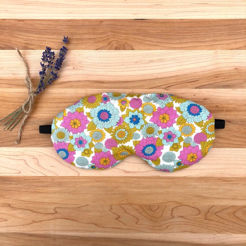 Weighted Eye Mask Organic Flax Seed & Lavender Sleep Mask Etsy