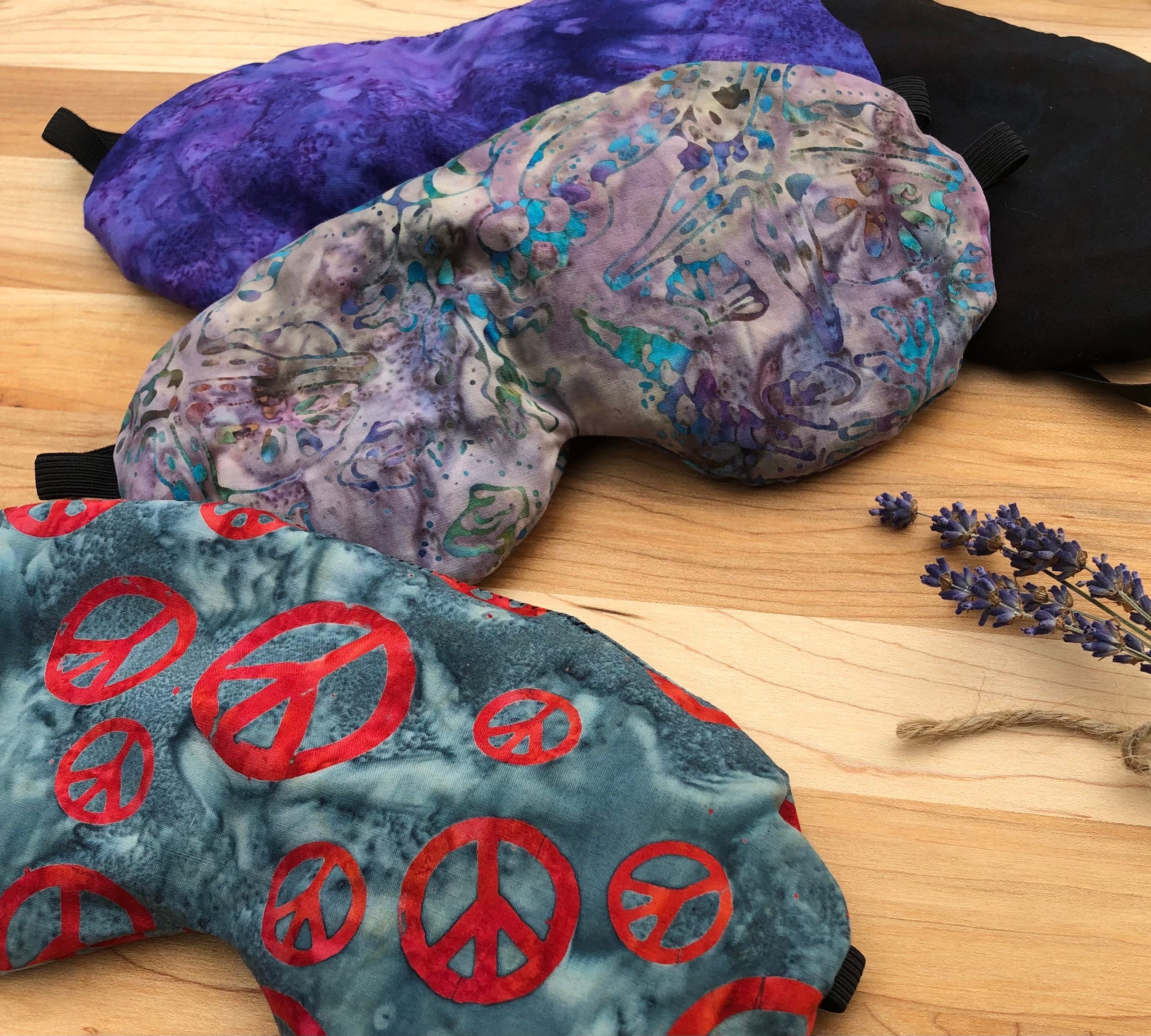 Weighted Eye Mask Organic Flax Seed & Lavender Sleep Mask Etsy