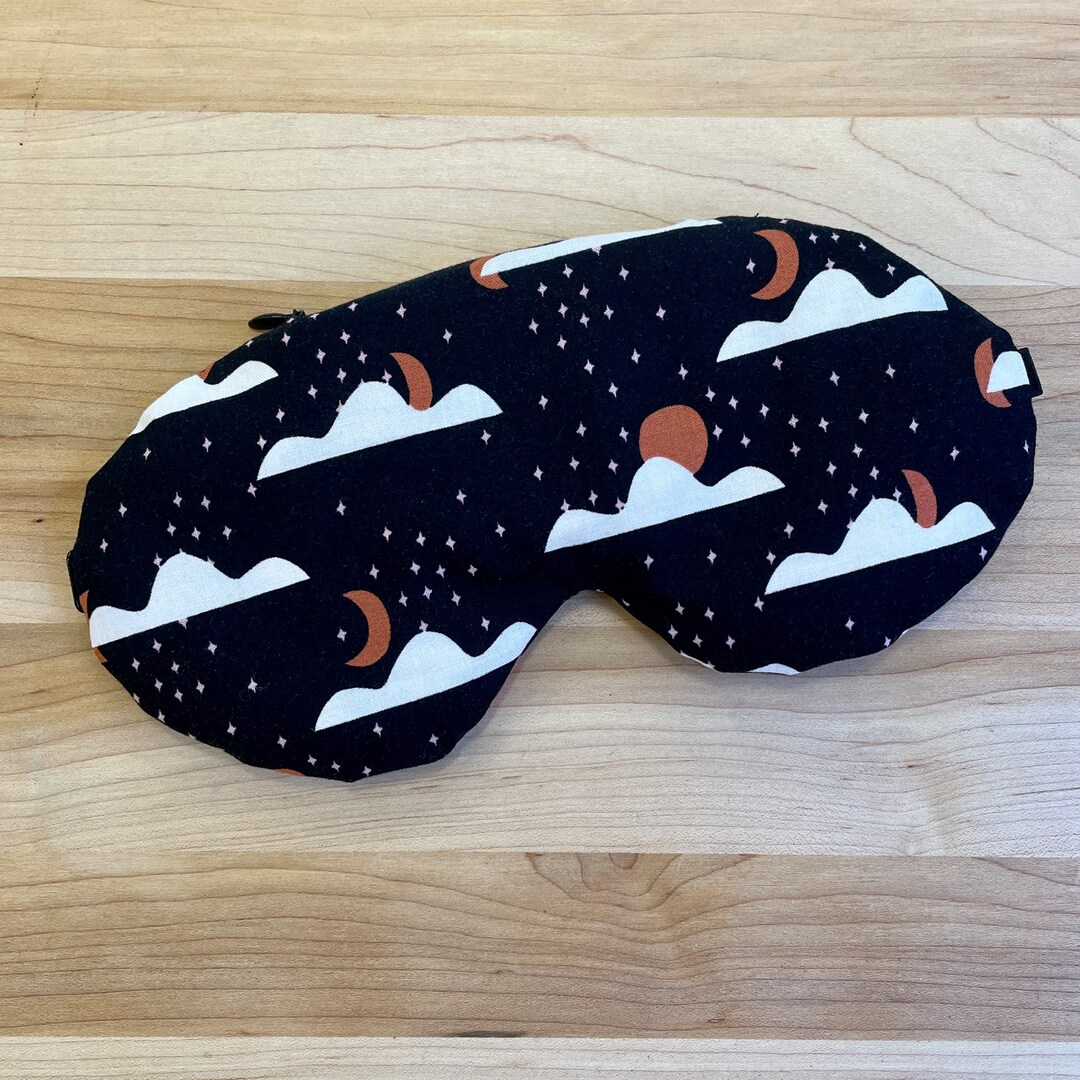 Organic Cotton Weighted Flaxseed Eye Mask, Add Lavender or Eucalyptus