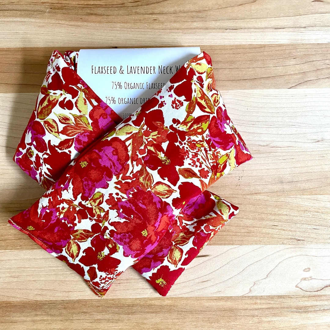 Flaxseed Neck Wrap Organic Flaxseed & Lavender or Eucalyptus Etsy