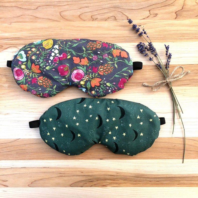 Weighted Eye Mask Organic Flax Seed & Lavender Sleep Mask Etsy