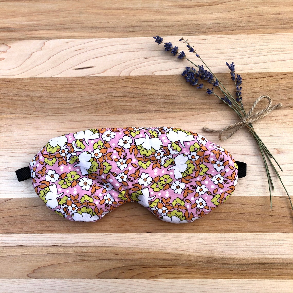 Weighted Eye Mask Organic Flax Seed & Lavender Sleep Mask Etsy