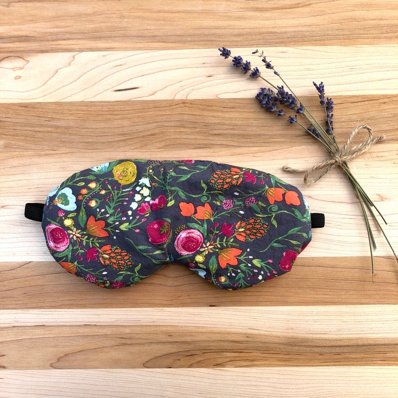 Weighted Eye Mask Organic Flax Seed & Lavender Sleep Mask Etsy