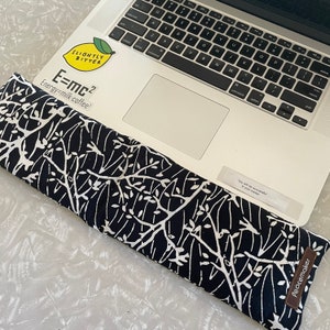 Eco Keyboard Wrist Rest, Computer Wrist Rest, Organic Flax Seed & Lavender, Washable Cover, Aromatherapy, Home Office, Natural Wrist Rest