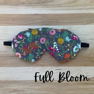 COVER ONLY for Weighted Eye Mask, Sleep Mask, Removable Washable Cover, Adjustable, Aromatherapy, Meditation, Travel, Self Care Gift Full Bloom
