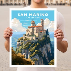 San Marino Travel Wall Art Poster Print