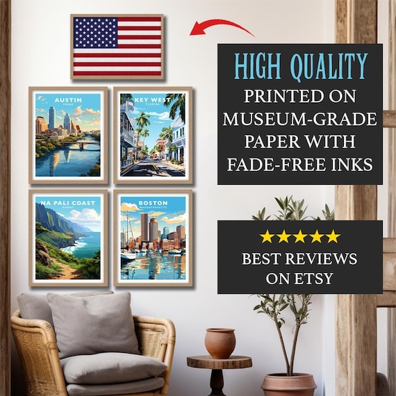 Spokane Washington Travel Wall Art Poster Print - Etsy