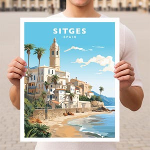 Sitges Spain Travel Wall Art Poster Print