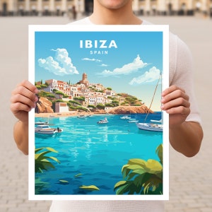 Ibiza Spain Travel Wall Art Poster Print