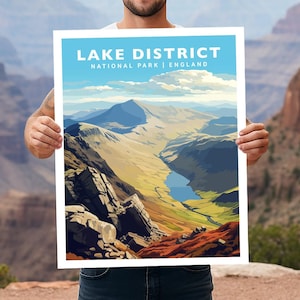 Lake District National Park England UK Travel Wall Art Poster Print