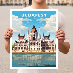 Budapest Hungary Travel Wall Art Poster Print