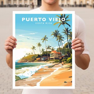 Puerto Viejo Costa Rica Travel Wall Art Poster Print