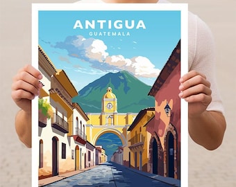 Antigua Guatemala Travel Wall Art Poster Print
