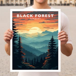 Black Forest Germany Travel Wall Art Poster Print