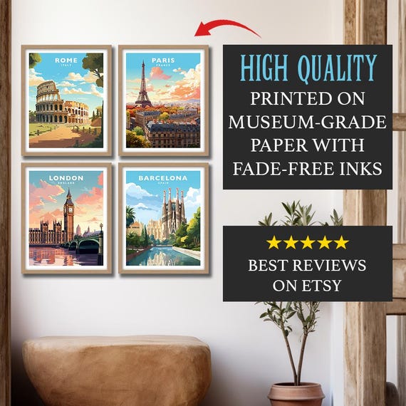 Trondheim Norway Travel Wall Art Poster Print - Etsy