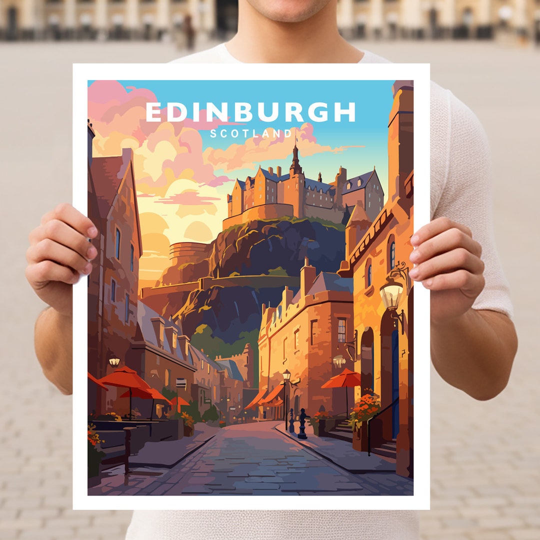 Edinburgh Scotland Travel Wall Art Poster Print - Etsy