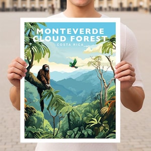 Monteverde Nebelwald Costa Rica Reise Wand Kunst Poster Print