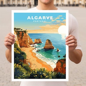 Algarve Portugal Travel Wall Art Poster Print