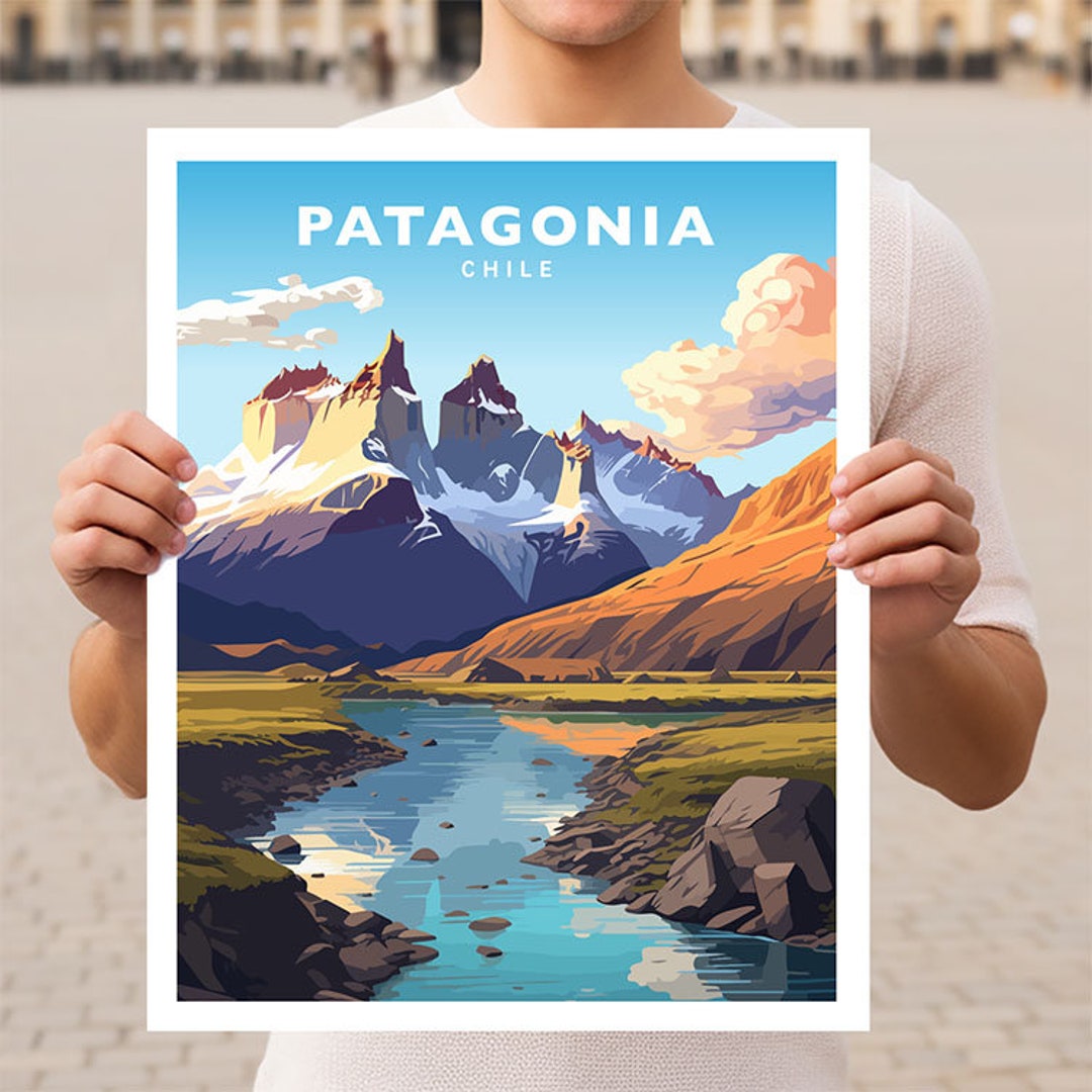 Patagonia Chile Torres Del Paine Travel Wall Art Poster Print - Etsy