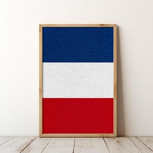 France French Flag Travel Wall Art Poster Print