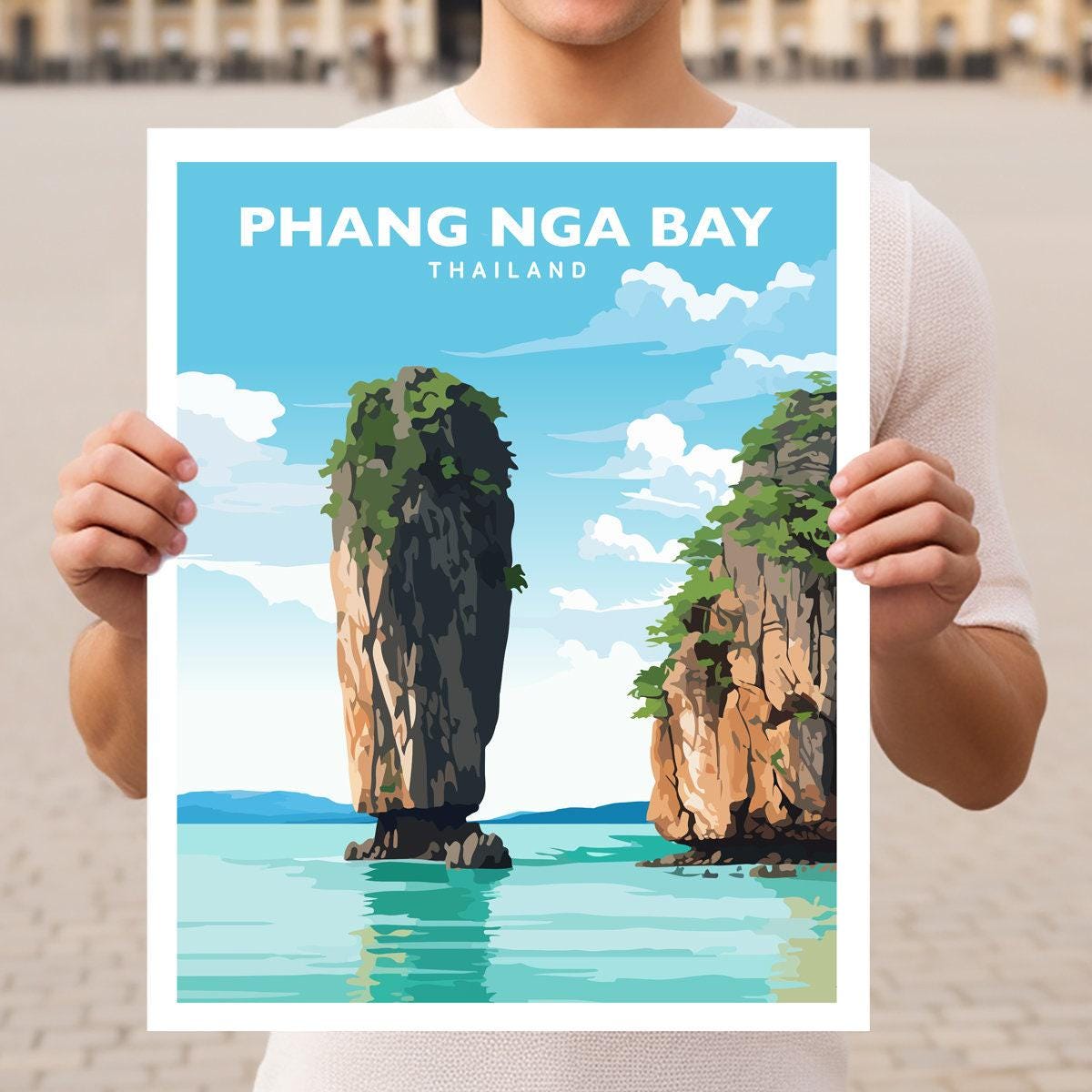Phang Nga Bay Thailand Travel Wall Art Poster Print