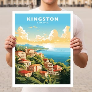 Kingston Jamaica Travel Wall Art Poster Print
