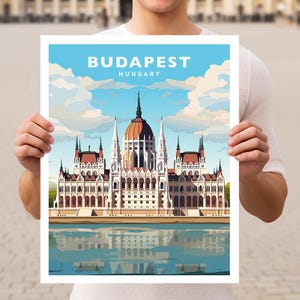 Budapest Hungary Travel Wall Art Poster Print