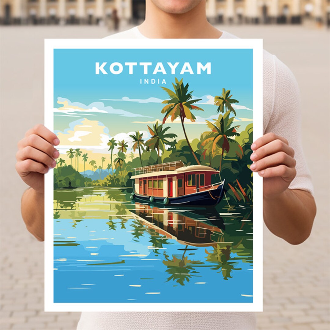 Kottayam India Travel Wall Art Poster Print Etsy
