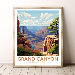 Grand Canyon National Park Arizona Reise Print Geschenk Wandern Wand Kunst Home Decor Poster