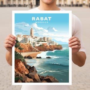Rabat Morocco Travel Wall Art Poster Print