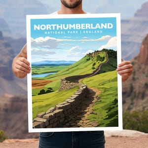 Northumberland National Park England UK Travel Wall Art Poster Print
